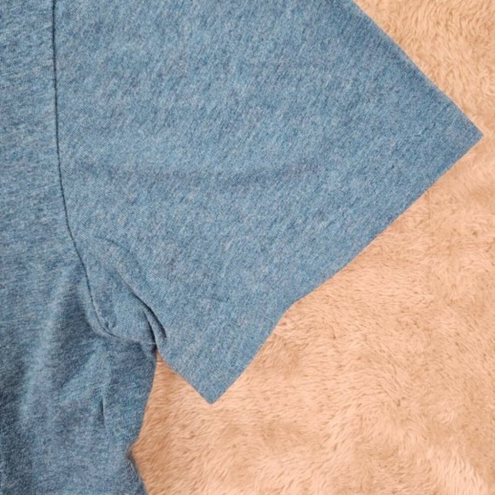 Polo Ralph Lauren Blue V Neck T-Shirt Men's M Orange Pony Casual Short Sleeve - Picture 8 of 10
